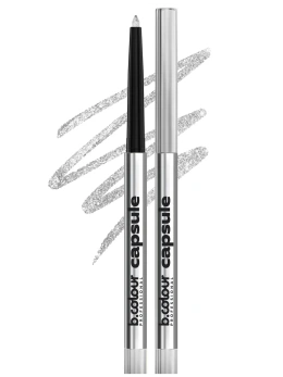 Карандаш для глаз серебристый каял 02 Bright Diamond CAPSULE