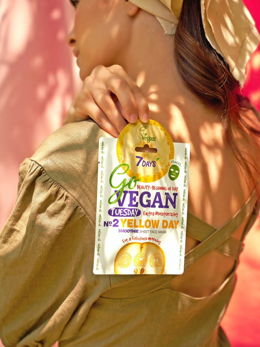 Маска для лица тканевая smoothie Tuesday YELLOW DAY