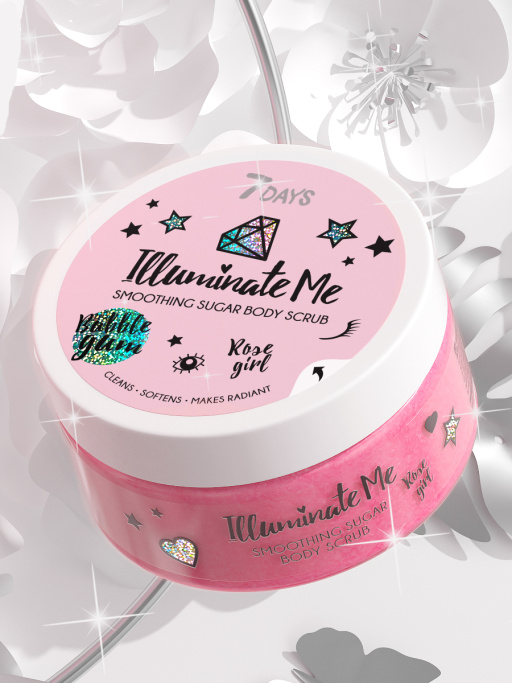 Смягчающий сахарный скраб для тела 7DAYS