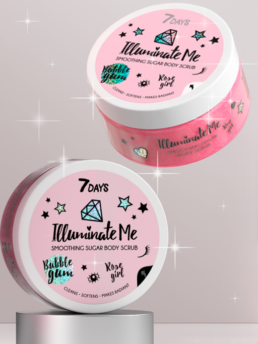 Смягчающий сахарный скраб для тела 7DAYS