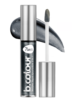 Тени для век жидкие блестящие с эффектом металлик / 03 ASHEN