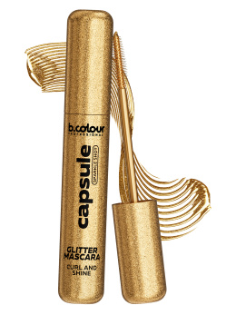 Тушь для ресниц с блестками, шиммером CAPSULE 12 ЗОЛОТО Sparkle Shot, B.COLOUR PROFESSIONAL