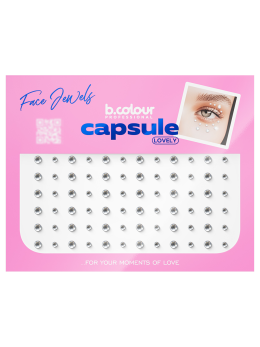 Стразы самоклеящиеся для лица, Lovely (серебро) FACE JEWELS B.COLOUR PROFESSIONAL CAPSULE