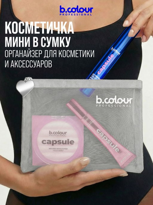 Косметичка женская, органайзер для косметики, 18х15х1см