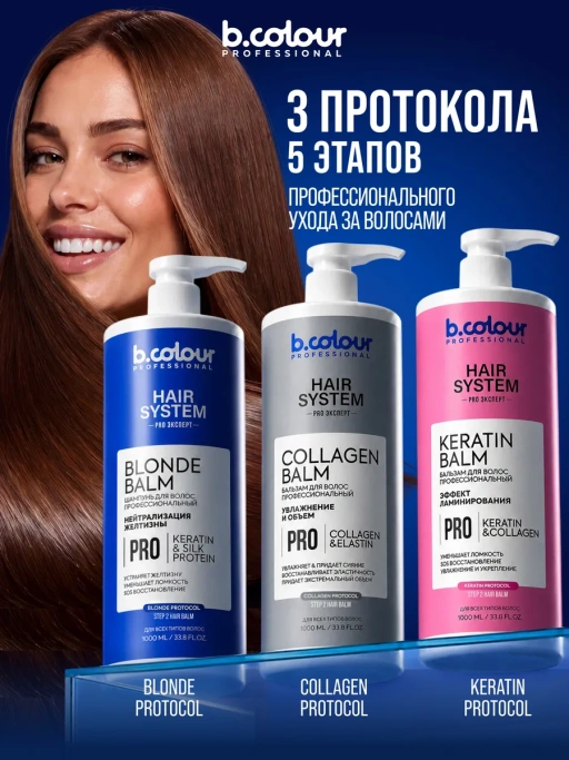 Шампунь для волос женский профессиональный KERATIN 1000 мл
