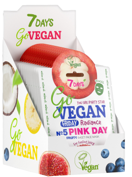 Маска для лица тканевая fruity Friday PINK DAY 40 шт.