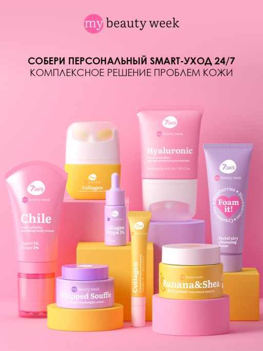 Крем для тела антицеллюлитный разогревающий 7DAYS 130мл