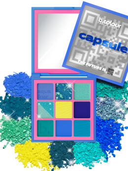 Тени для век матовые блестящие, палетка 02 Starwalker, B.COLOUR PROFESSIONAL CAPSULE