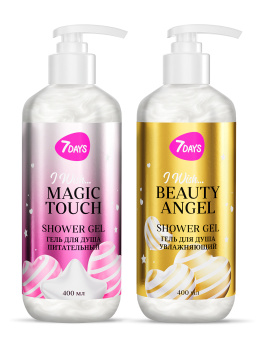 Гель для душа женский 7DAYS, набор 2 шт.