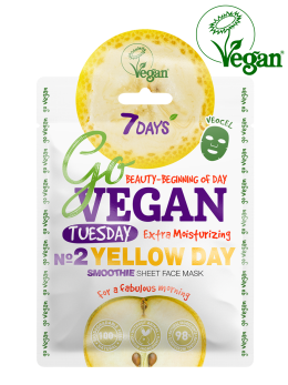 Маска для лица тканевая smoothie Tuesday YELLOW DAY