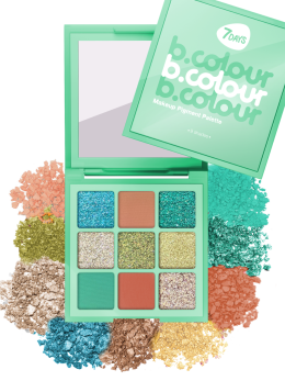 Тени для век матовые блестящие, палетка 03 RAINBOW DASH