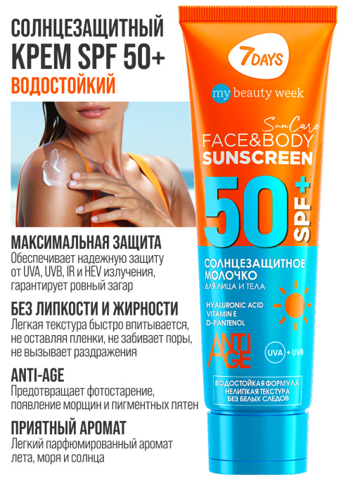 Солнцезащитный крем для лица и тела SPF 50, набор