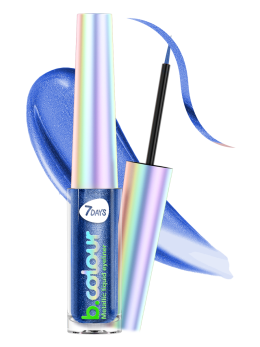 Подводка для глаз жидкая с эффектом металлик / 02 BLUE