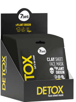 Маски для лица тканевые очищающие 40 шт