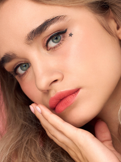 Подводка для глаз + штамп 2в1 Cute / 209 Eyeliner&Star black stamp