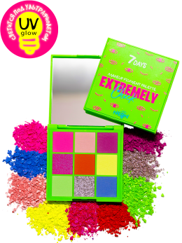 Палетка пигментов для макияжа UVglow Neon / 502 Futuristic