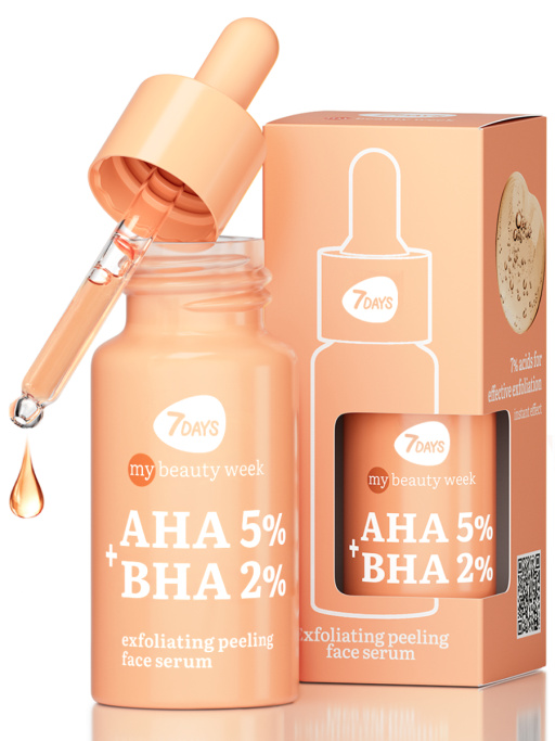 Сыворотка для лица 7DAYS с кислотами AHA+BHA