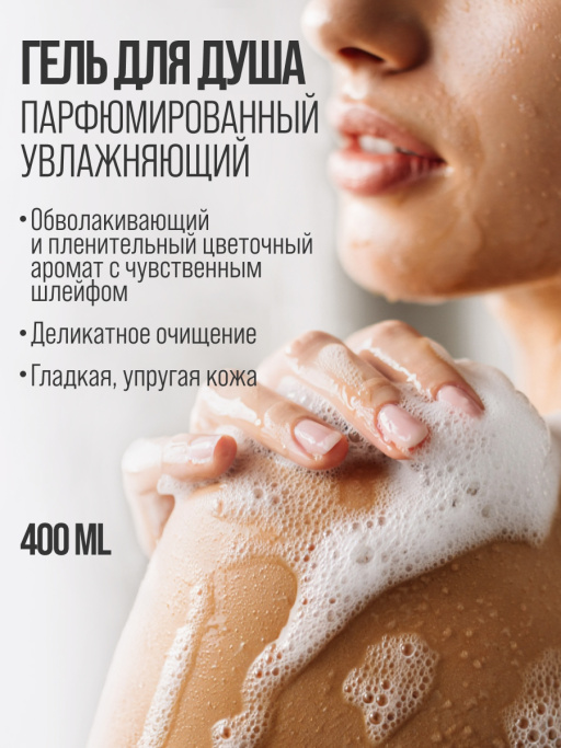 Набор косметики для ухода, гель для душа и крем для тела
