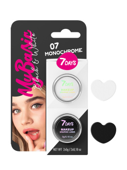 Набор графических лайнеров для макияжа / 07 Monochrome