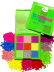 Палетка пигментов для макияжа 02(зеленая), B.COLOUR, 7DAYS, 9 шт х 1 г